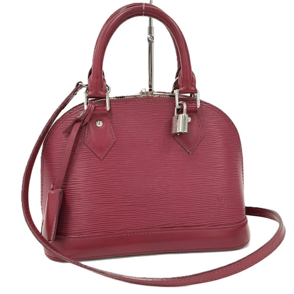 Louis Vuitton Alma Epi Fuschia Pink Handbag